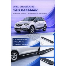 Ack Dizayn Opel Crossland 2017+ Araca Özel Yan Basamak Alüminyum A+