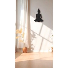 Renklime Lazer Kesim Metal Duvar Dekoru, Buda 40 cm