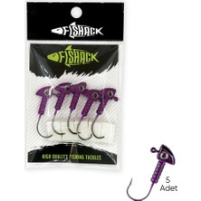 Kurşunlu Jighead Zoka - 7g - Fishack - Mor (XHA06) - 5 Adet