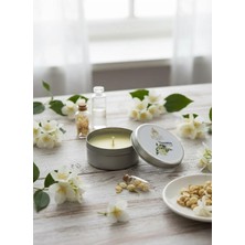 Mete Mum Yasemin Aromalı Teneke Mum