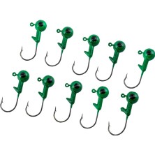 Savex Jighead - Zoka - Kurşunlu Olta Iğnesi - (Xh-A 02) - Yeşil - 6 gr - 10 Adet