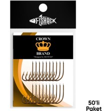 Fishack Olta Iğnesi - Crown - 17104 - Bronz - No: 1  (50'li Paket)