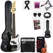 Midex CBG-380BK 38 inç 7/8 Ebat Amfili Bas Gitar Seti