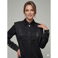 Centilmen Mascara Cep Detaylı Aksesuarlı Uzun Tunik 1111