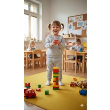 10861WOW Colours Kız Çocuk Kalpli Eşofman Takımı