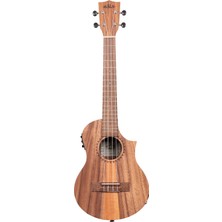 Mahalo Kala Teak Tri-Top Cutaway Tenor Elektro Ukulele