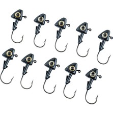 Savex Jighead - Zoka - Kurşunlu Olta Iğnesi - (Xh-A 07) - Siyah - 8 gr - 10 Adet