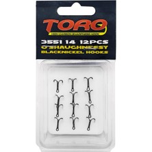 Fishack Protackle Üçlü Iğne Siyah Nikel 12'li No:14 (3551)