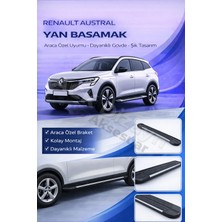 Ack Dizayn Renault Austral 2022+ Araca Özel Yan Basamak Alüminyum A+