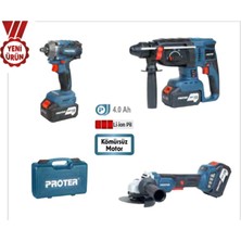 Proter Pst 913 Trio Akülü 3 Lü Set