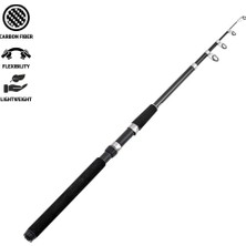 Savex Teleskopik Karbon Spin Lrf Olta Kamışı - Zeus - 210CM 5/25 gr