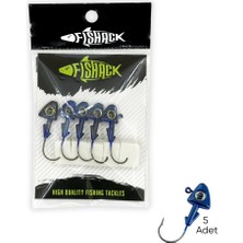 Kurşunlu Jighead Zoka - 6g - Fishack - Mavi (XHA07) - 5 Adet