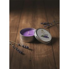 Mete Mum Lavanta Aromalı Teneke Mum