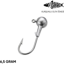 Fishack Jighead - Zoka - Kurşunlu Olta Iğnesi - Gümüş - 6.5 gr