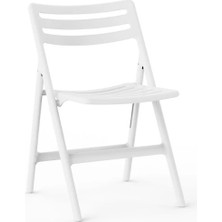 Retro Art Katlanır Kırılmaz Plastik Sandalye 4'lü Set