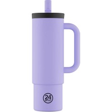 24 Bottles Straw Cup Erica Pipetli Paslanmaz Çelik Termos 800 ml