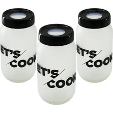 Sepetopia -3pcs 100CC Flu Saklama Kabı - Cam Kavanoz Set (5534)