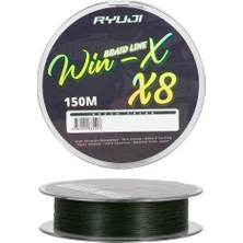 Fishack Ip Örgü Misina - 8 Kat - Ryuji Winx X8 - 150MT - Yeşil - 0.10MM