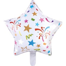 Party Express 18" Folyo Balon Yıldız - Konfeti