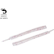 Silikon Kurt Yem - Lrf Yem - 1g 70MM - Fishack Wormix - 10 Adet - White