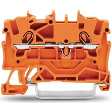 Wago 2001-1202 1,5 mm 2 Iletkenli Turuncu Butonsuz Geçiş Klemens(10 Adet)