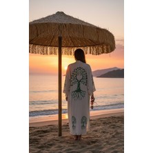 Missidea Yaşam Ağacı Desenli Bohem Plaj Kaftan
