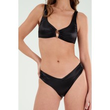 Louren B21035 Saten U Yaka Bikini Takım