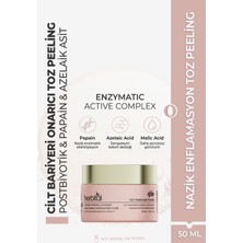 Herbital Enzimatik Toz Peeling – Papain, Postbiyotik & Azelaik Asitli Granülsüz Eksfoliasyon | Pürüssüz Cilt