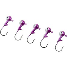 Savex Jighead - Zoka - Kurşunlu Olta Iğnesi - (Xh-A 02) - Mor Beyaz - 7 gr - 5 Adet