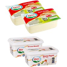 Ekici Kaşar Peyniri 600 gr + Süzme Peynir 400 gr 4 Lü Set