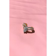 Spossy Silver Jewelry Prenses Taç Kıkırdak Küpe