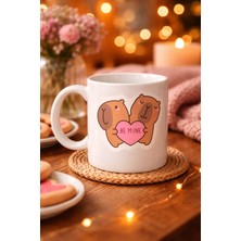 Epilons Be Mine Sevimli Ayıcık Tasarımlı Porselen Kupa Model 43 – Aşk Temalı Sevgili Kupası – Özel Gün Hedi