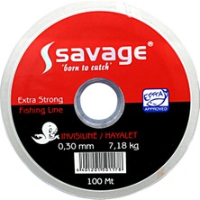 Fishack Hayalet Olta Misinası - 100 Mt- Savage - 0,33 mm - Sazan, Yayın,turna, Alabalık