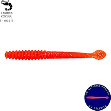 Silikon Kurt Yem - 2,2g 87MM - Fishack Wormix - Flare - Uv Silikon