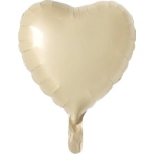 Party Express 18" Folyo Kalp  Balon  - Bej