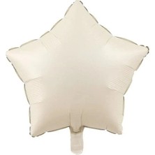 Party Express 18" Folyo Balon Yıldız - Krem