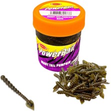 Berkway Silikon Kurt Balık Yemi - Kokulu - H Tail - Kahve - Power Bait (9958)