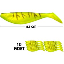 Silikon Balık Yem - Savex - 8,5cm - Fluo Green (642-3018) - 10'lu Paket