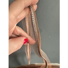 Gönülden Tasarım Nakış Işleme Kahverengi Şerit Dikiş Aksesuarı  1 Metre 1 cm