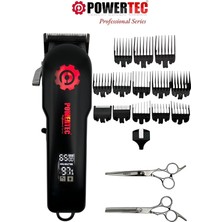 Powertec TR-2900 Profesyonel Rgb'li Tıraş Makinesi & Makas Hediyeli