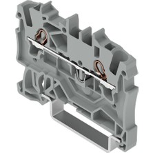 Wago 2001-1201 1,5 mm 2 Iletkenli Gri Butonsuz Geçiş Klemensi (10 Adet)