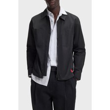 Hugo Pamuk Karışımlı Oversize Fit Fermuarlı Ceket Erkek Ceket 50556274 001