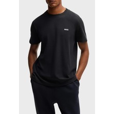 Boss Logolu % 100 Pamuk Regular Fit Bisiklet Yaka T Shirt Erkek T Shirt 50529941 001