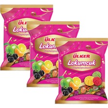Ülker Lokumcuk Karışık Meyveli Yumuşak Şeker 350 gr x 3 Adet