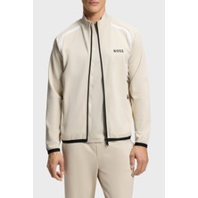 Boss Logolu Regular Fit Dik Yaka Fermuarlı Sweat Erkek Sweatshirt 50554402 272