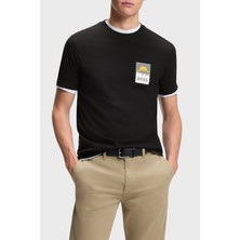 Boss Pamuklu Regular Fit Logolu Bisiklet Yaka T Shirt Erkek T Shirt 50556023 001