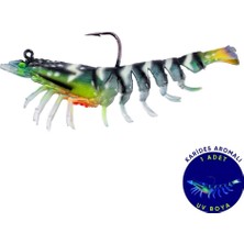 Silikon Karides Yem - 7g 75MM - Fishack Krillax - Uv Boyalı - Neon Shrimp
