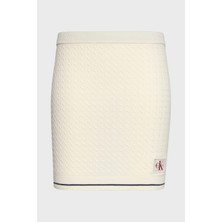 Calvin Klein Pamuk Karışımlı Slim Fit Yüksek Bel Etek LV047F364GYAS Bayan Etek LV047F364G Yas