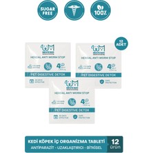 muvicado kedi köpek ıçin lezzetli bitkisel  herbal tableti kedi ve köpek parazit hapı 12 adet ( dış parazit  damla  ayrı  olarak  mevcut)