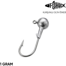 Fishack Jighead - Zoka - Kurşunlu Olta Iğnesi - Gümüş - 1 gr